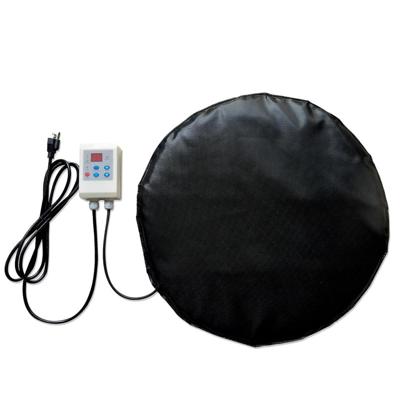 VPF 800W Bottom-Mounted Drum Heater Pad - Industrial Propane Tank Warmer with Precision Thermostat, Waterproof Design for 55-Gallon Drums & Barrels - Image 1